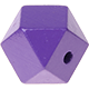 Hexagon (Holz), 12 mm : blaulila